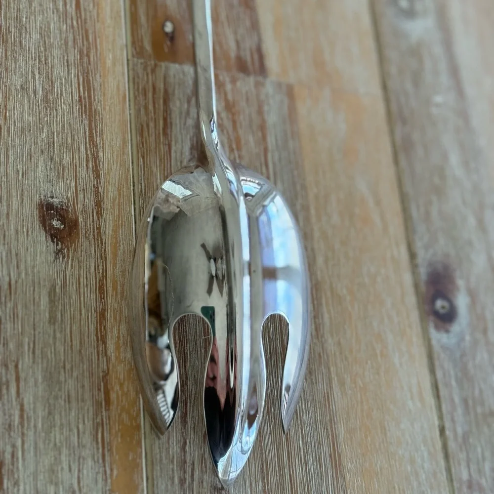 Vintage Italian Silver Plated Ladle and Serving Spoon
